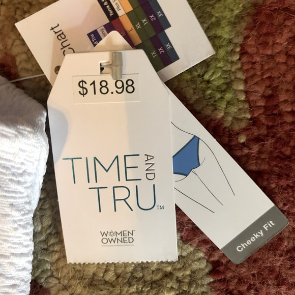 Women’s XL Time and Tru White Bikini Bottoms - Picture 4 of 5